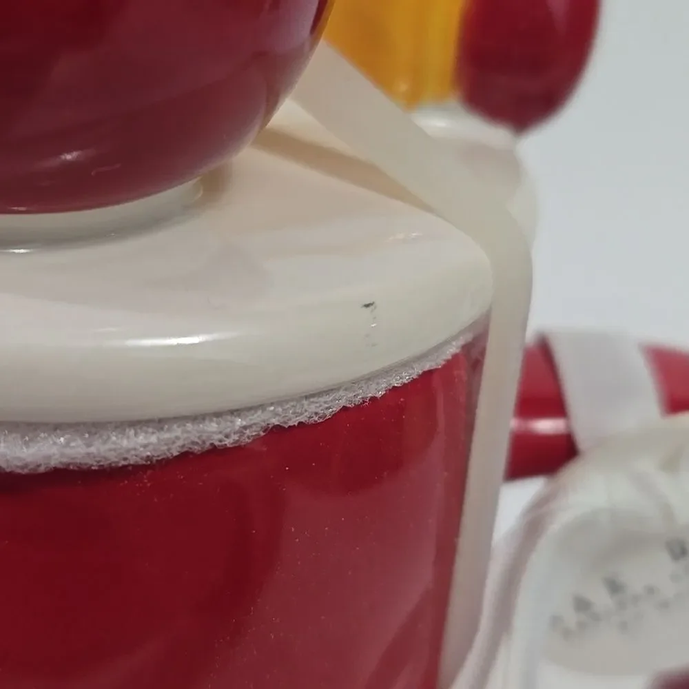 Rae Dunn #1 Teacher Gift Mug Apple Pencil‎ Lid Red Academia Coffee NWT